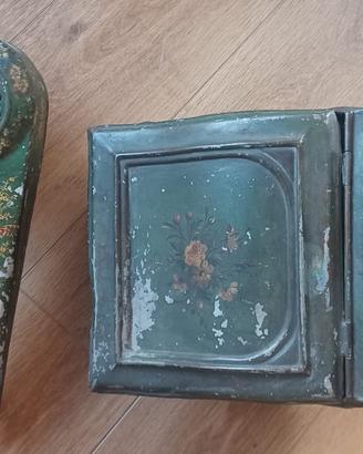 Porta carbone + mantice Clark vittoriani del 1850