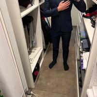 Abito completo Barbuti blu a quadri – taglia 46