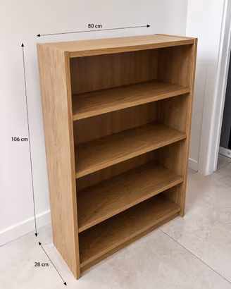 Libreria legno Ikea - compatta e robusta