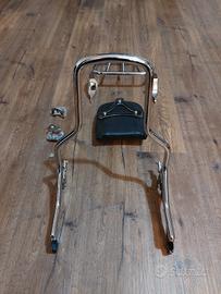 Sissy bar sgancio rapido originale H D + portapacc