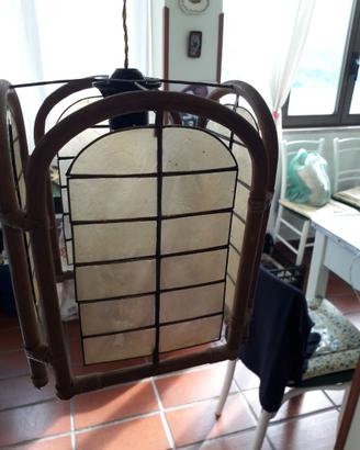 Lampadario vimini