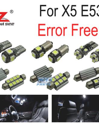 KIT 20 LAMPADE LED INTERNE BMW X5 E53 2000-2006