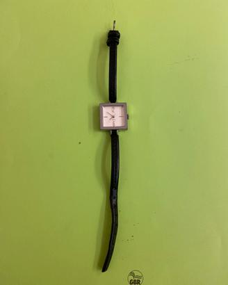 Orologio donna acciaio e pelle