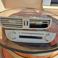 Autoradio e gruppo ventilazione Fiat 500