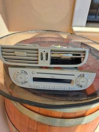 Autoradio e gruppo ventilazione Fiat 500
