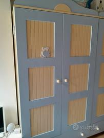 Armardio cameretta bambini armadietto due porte