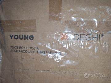 Nuovo box doccia in cristallo semicircolare a 90 €