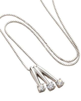 Collana Trilogy Diamanti  CT 0,21 Oro 18kt donna