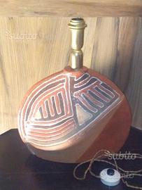 Lampada da tavolo in terra di Castellamonte