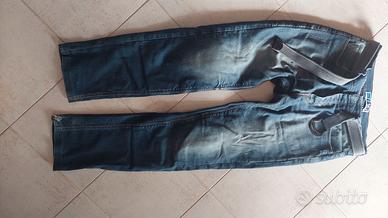 jeans tecnici moto  marchio PMJ con protezioni KNO