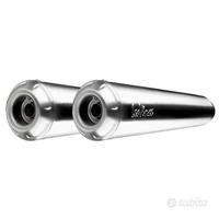Kit 2 silenziatori classic racer inox diam. 50 mm