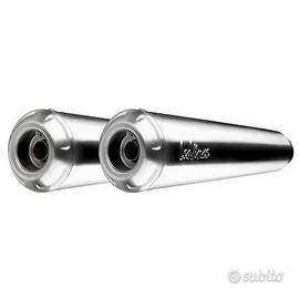 Kit 2 silenziatori classic racer inox diam. 50 mm