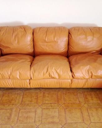 Salotto vintage PIUMOTTO in pelle busnelli 