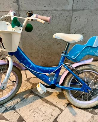 Biciclette bambina Elsa Frozen rotelle removibili