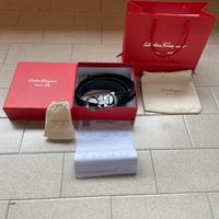 Cintura Ferragamo con fibia argento