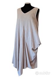 Abito asimmetrico tg. M/L 100% cotone "Karkorum"