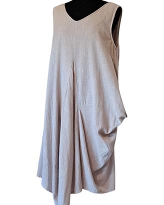 Abito asimmetrico tg. M/L 100% cotone "Karkorum"