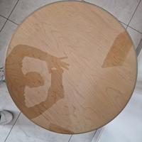 tavolinetto da arredamento con vetro 