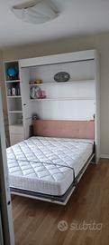 letto a scomparsa con scrivania - Clever, mod. Ima