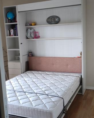 letto a scomparsa con scrivania - Clever, mod. Ima