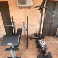 Home gym completa - panca - lat machine - rack