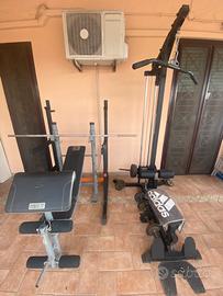 Home gym completa - panca - lat machine - rack