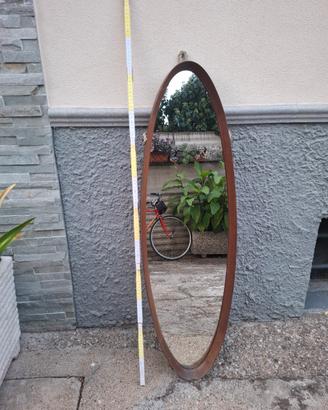 specchio ovale vintage mid-Century