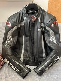 Giubbotto tecnico moto in pelle
