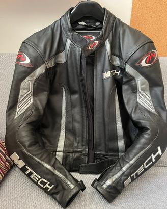 Giubbotto tecnico moto in pelle