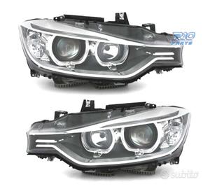FARI BMW F30 31 11-15 OCCHI ANGEL LED FONDO NERO