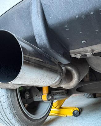 Scarico acciaio inox grande punto