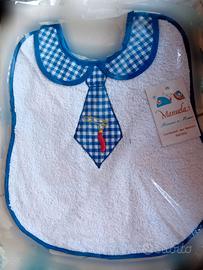 Bavaglino bimbo con cravatta