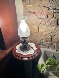 Lampada Art Déco anni 30 vetro satinato