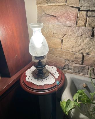 Lampada Art Déco anni 30 vetro satinato