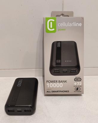 Power bank Cellularline 10000 mAh Black