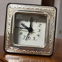 Orologio da comodino argento