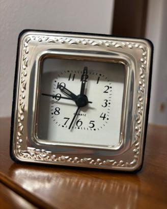 Orologio da comodino argento