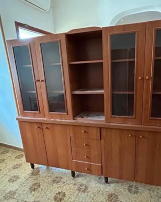 Credenza mobile cucina vetrina