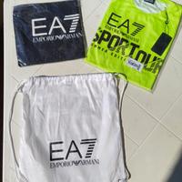 Emporio Armani maglia tecnica zaino e asciugamano