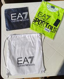 Emporio Armani maglia tecnica zaino e asciugamano