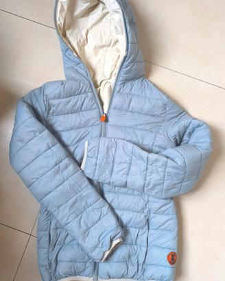 Save The Duck Reversibile 14 anni - Celeste/Panna 