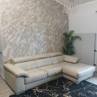 Divano letto  in pelle angolare