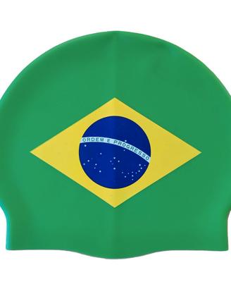 Cuffia da nuoto BRASILE adulti silicone nuovo