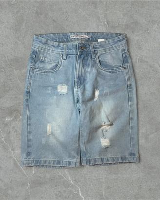 Shorts Jeans corti denim chiaro - Uomo