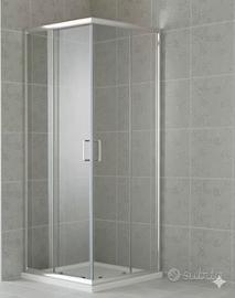 Box doccia cabina vetro 6mm trasparente 70x70