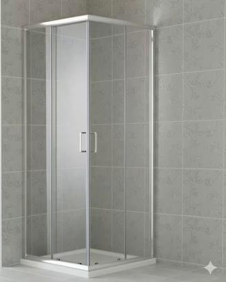 Box doccia cabina vetro 6mm trasparente 70x70