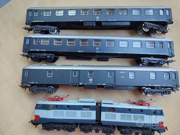 LIMA H0 E656 FS E CARROZZE ARDESIA