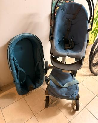Duo Stokke Xplory V6 colore azzurro