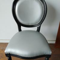 Sedia impero struttura legno imbottita