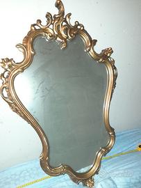 Specchio Dorato Barocco Vintage Cornice Oro